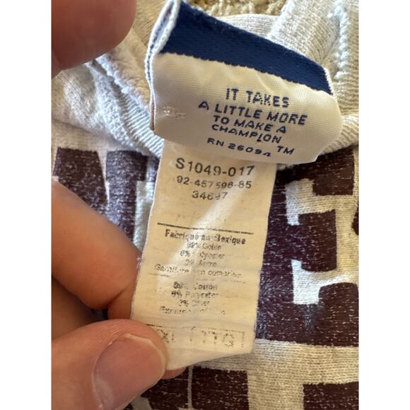 Vtg Minnesota Duluth Baseball Champion Reverse Weave Heather Gray XXL Crewneck - Picture 3 of 10